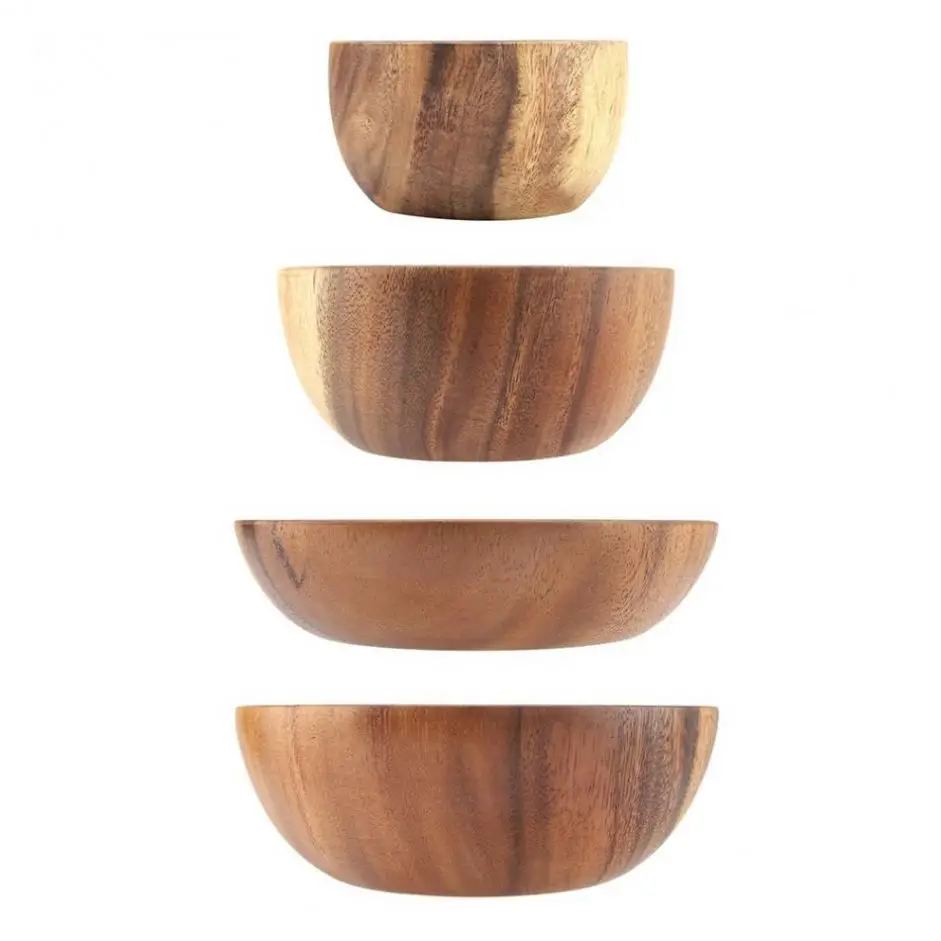Factory Custom Cheap Low Price Acacia Wooden Bowl