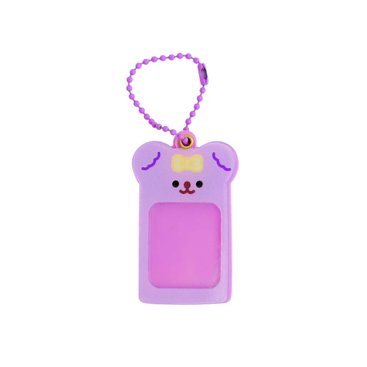 Wholesale acrylic photocard holder and standee retro inspired kpop keychain gift