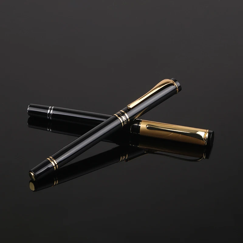 Hot Selling Famous Brand Custom Logo Electroplating Craft 0.5mm Iridium Nib Metal Fountain Pen