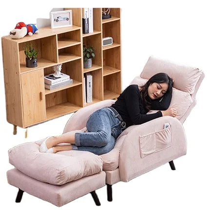 modern living room furniture wood folding tatami sofas chair foldable reclining living room lounge chair