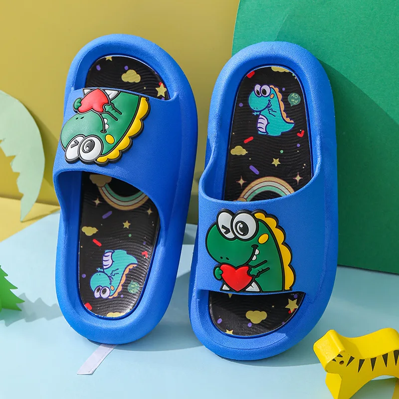 Dinosaur Boys Indoor Home Summer outside Slippers new Anti slip Soft Sole casual Cool Slippers