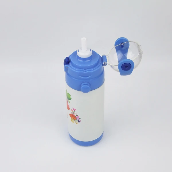 
12oz Wholesale stainless steel insulated termos bottle school water bottles for kids with straw 