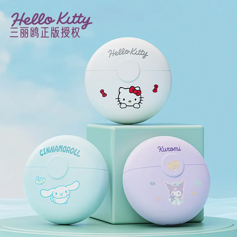 Sanrion персонажи Kitty фиолетовые Kuromy Bluetooth Airpods шумоподавление спортивные стерео наушники подвесные беспроводные гарнитуры