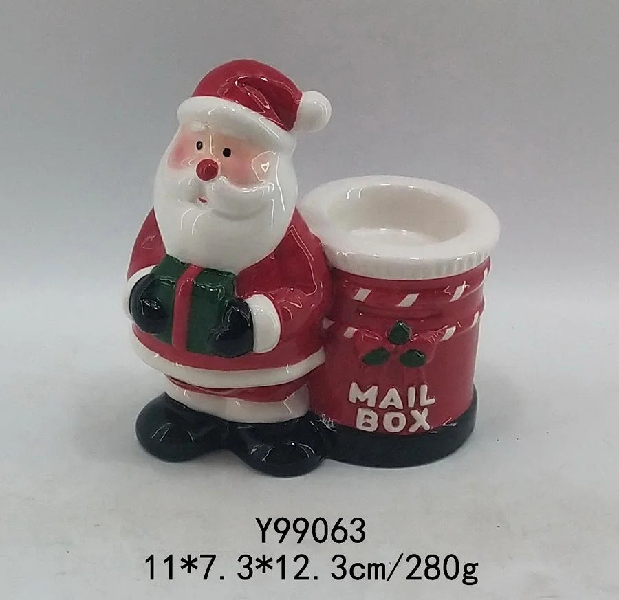 Christmas decoration snowman tealight candle holder