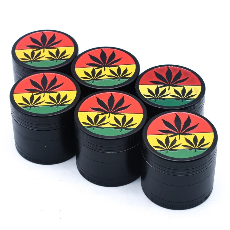 Непосредственно с фабрики пользовательский лист портативный шлифовальный станок 4 части курительные аксессуары металлический измельчитель трав для здорового курения