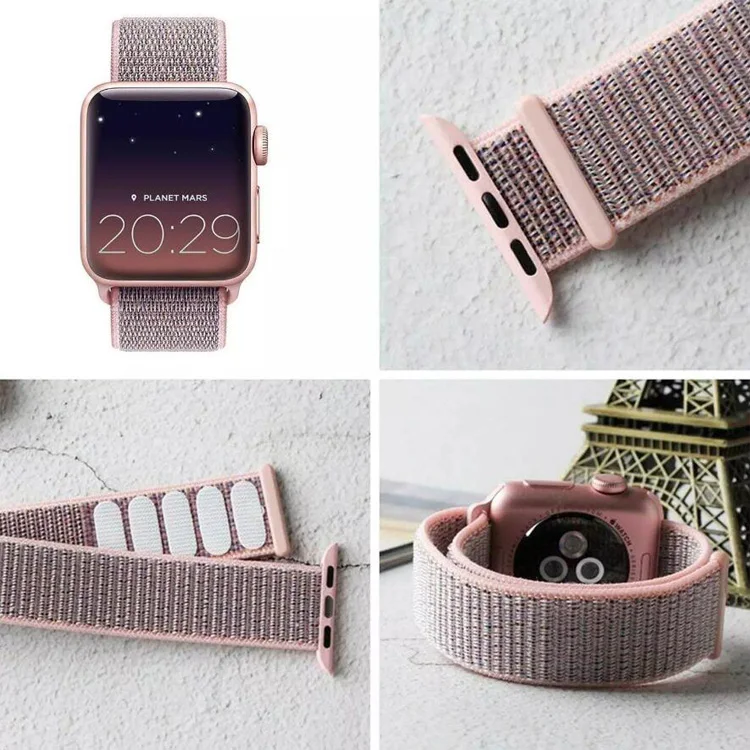  Ремешок для часов Iwatch Serie SE 6 5 4 3 2 1 эластичная лента винтажный смарт-нейлоновый ремешок Nato