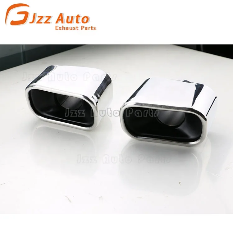 JZZ stainless steel square exhaust muffler tips for w211 exhaust tail pipe