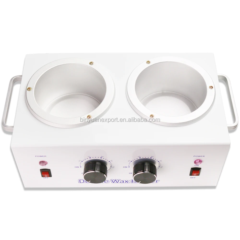 BIN high quality double Pot Wax Warmer Electric Wax Heater Machine Facial Skin SPA salon Equipment with Adjustable Temperature