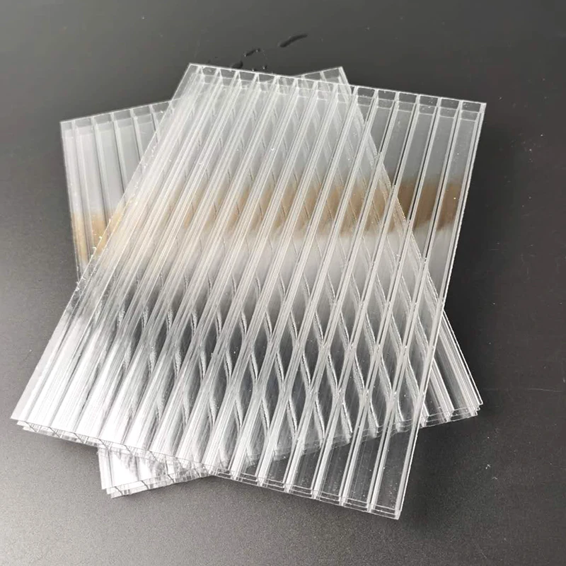 14mm Uv Protected Polycarbonate sheet Anti-fog Polycarbonate 4 layer polycarbonate Greenhouses multilayer pc hollow sheet