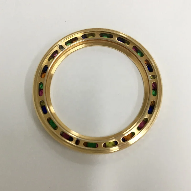 Luxury Watch Parts 18K Gold Candy Bezel Inserts to Fit Original Watch