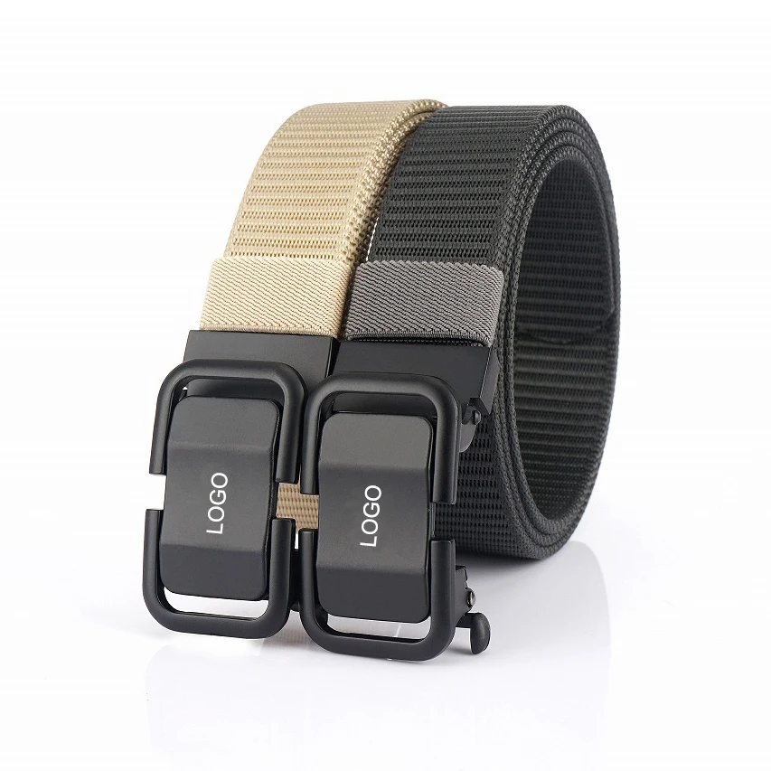 Fashion Quick Dry Automatic Smooth Buckle Leisure Nylon Belt for Men