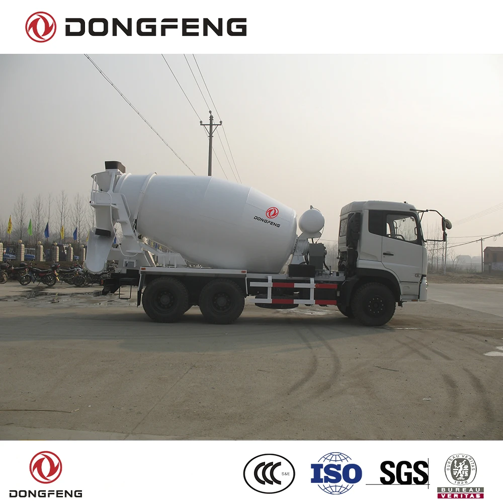 Dongfeng 6x4 type 12 m3 concrete mixer truck Cummins 260 Hp engine E2 RHD cement truck