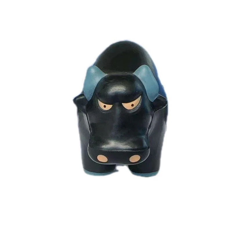 High Density Promotional Customized LOGO PU Foam Wall Street Bull Cow Shaped Anti Stress Ball Squeeze Ball