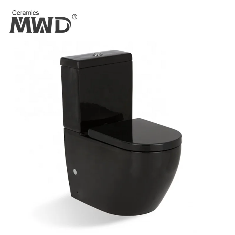 A3970-B промывочная машина промывка черного цвета из двух частей toilelt с сиденье для унитаза мягким