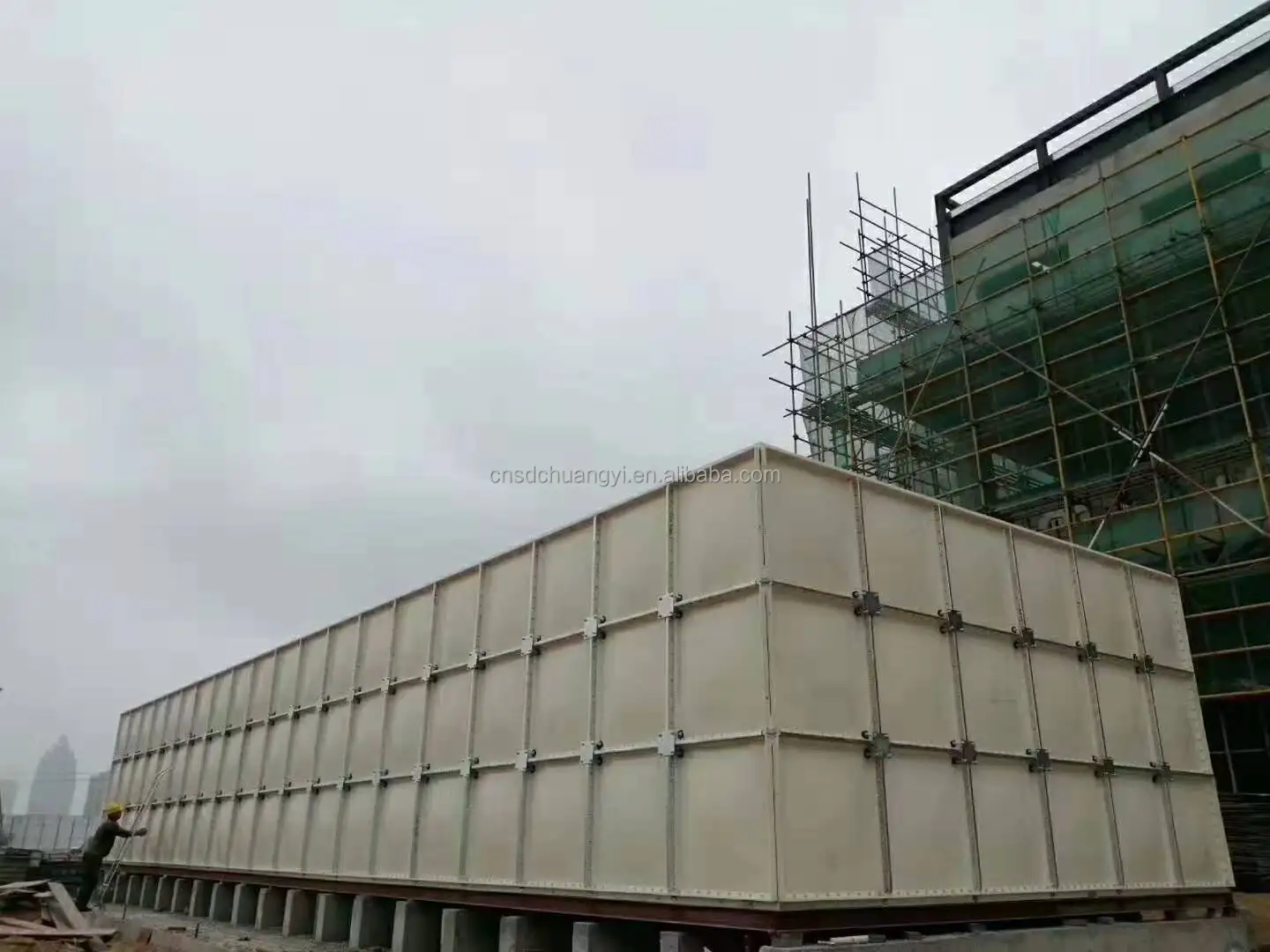 
30Years Lifetime 100CBM FRP Water tank for potable water 