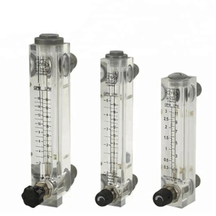 PVC glass LZM-ZT series flow meter (Flowmeter) with valve metal tube liquid control flowmeter glass tube