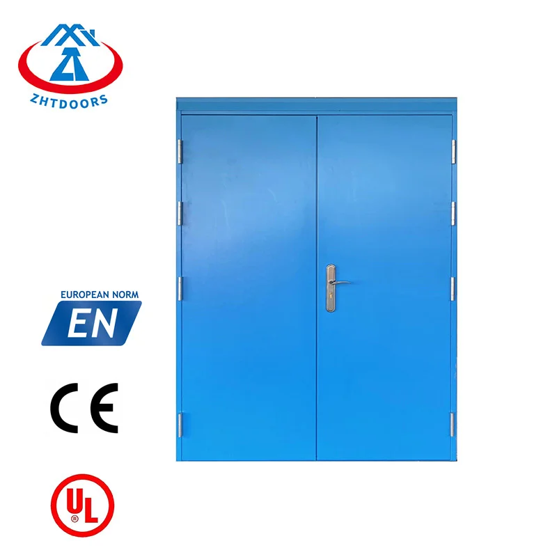 ZHTDOORS China Manufacturer Economical EN Standard 60 Minutes Fire Emergency Emergency Single Door With Fire Louver