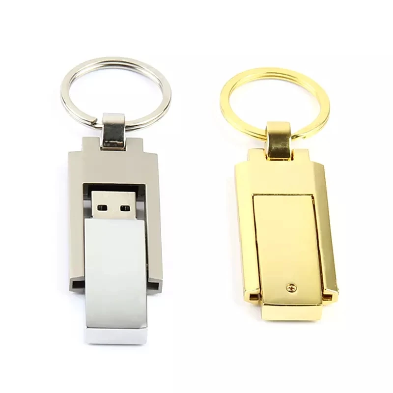 Creative Mini Sweivel Ultra Metal Pen Memoria Usb Flash Drive Keychain Laser Logo 1Gb 2Gb 4Gb 8Gb 16Gb 32Gb High Speed With Led