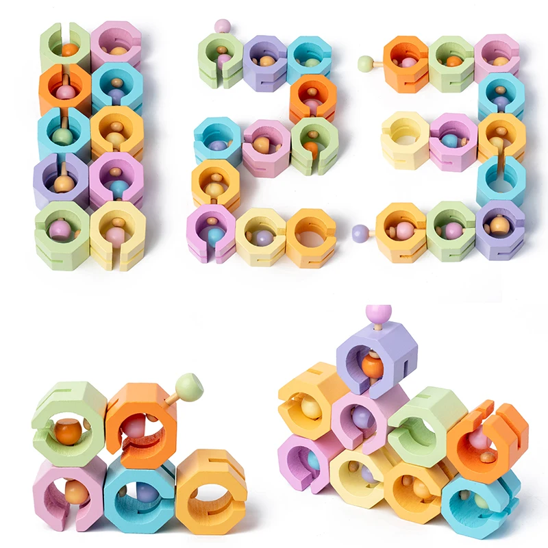 New Hottest Educational Toy Montessori Early Wooden Imaginative Toy