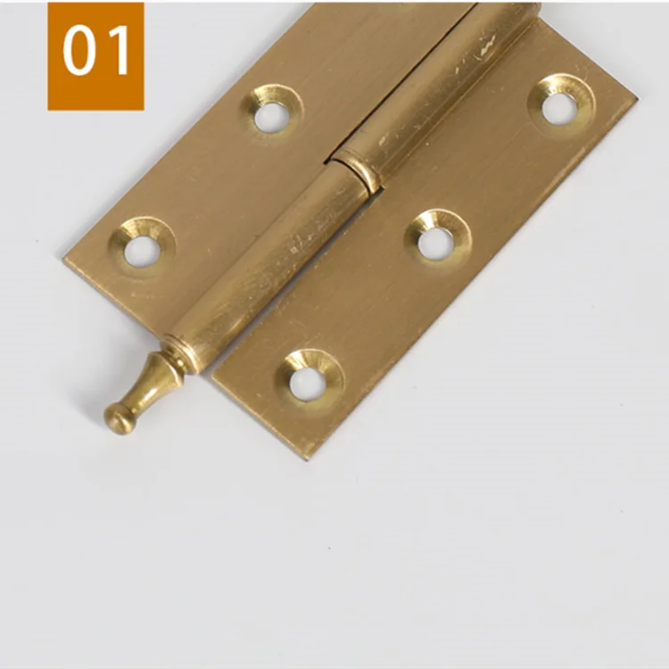 Hot sale Crown lift off Hinge Furniture Brass fixed pin Door Hinges