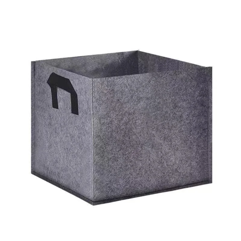 Square Planting Container Grow Bag Felt Potato Planting Bag Garden Planter Pockets Planting Pots