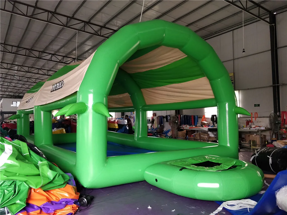 hot sale Customized PVC green color inflatable tent pool float outdoor