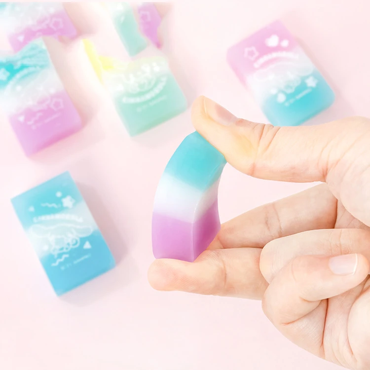 Factory direct  eraser stationery set crystal hair removal eraser mini erasers