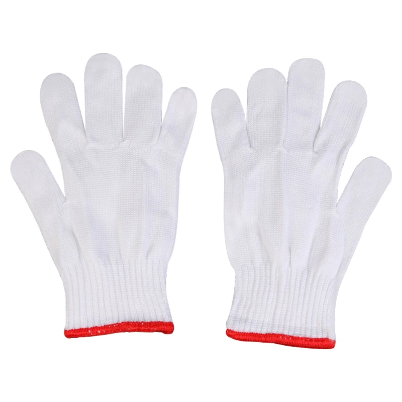 Labor protection products warm knitted 100% cotton gloves construction safety work cotton string gloves