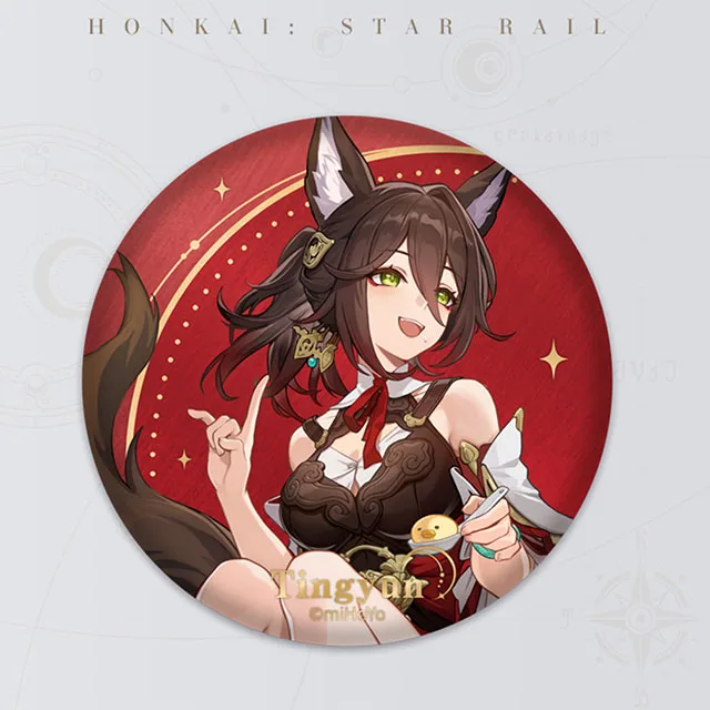Hot Selling Honkai Star Rail Cartoon Character Badge Durable Badges Plated Anime Medal Collection Wholesale
