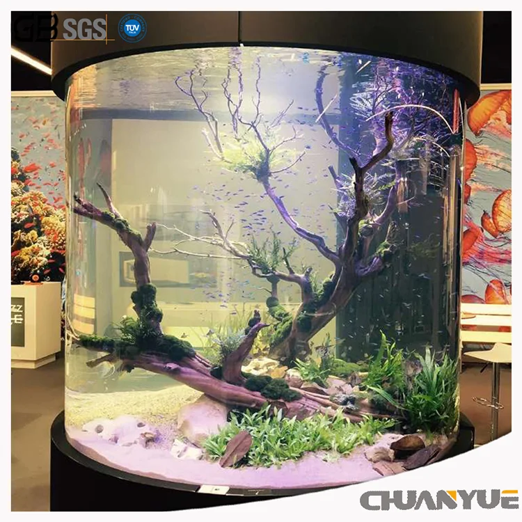 Aquarium Simple Style Cylinder Isolation Acrylic Fish Tank acrylic plexiglass sheet