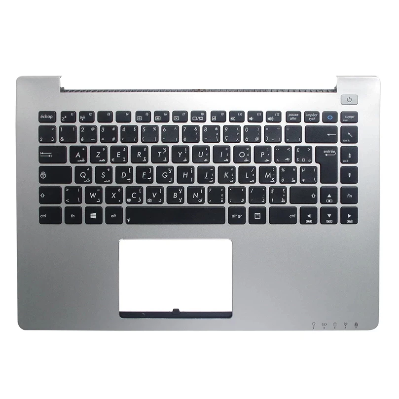 Новинка чехол palmrst для ноутбука ASUS S400 S400C S400CA с подсветкой клавиатуры серебристый верхний