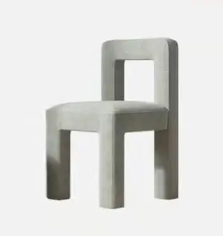 High Quality Elastic Sponge designer Luxury Banquet grey velvet dining soft bag chair Leather Cushion Wood Legs en restaurant