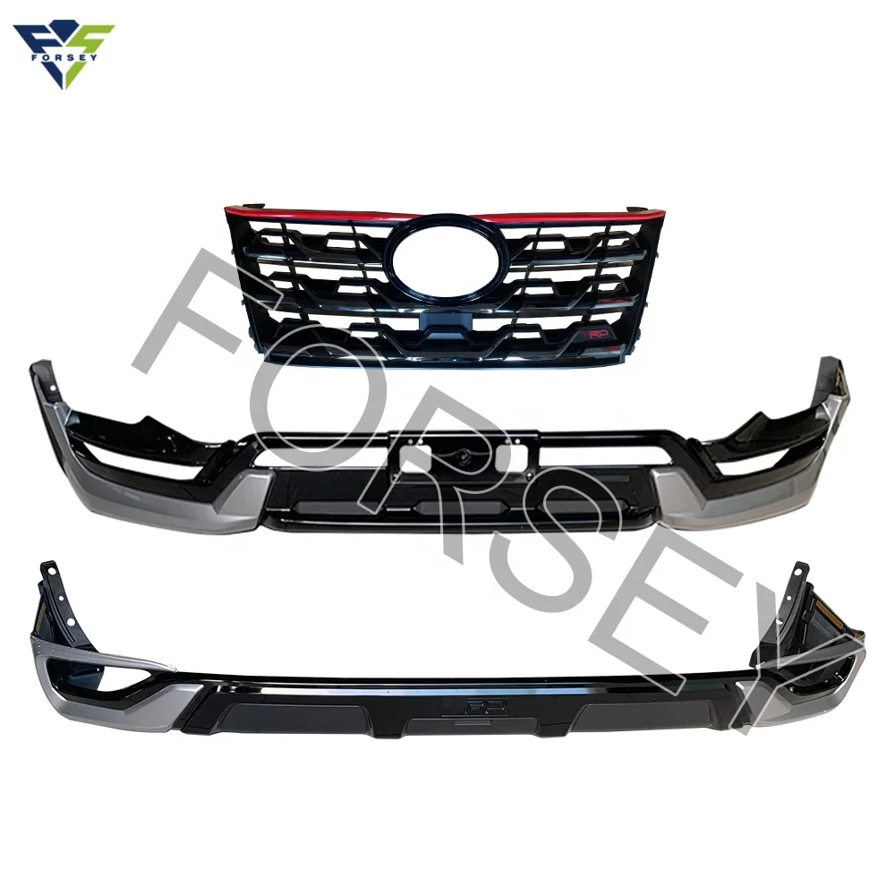 
New Car Front Rear Bumper Facelift Wide Conversion Fortuner Bodykit Body Kit for Toyota Fortuner 2021 upgrade to T-RD Version 