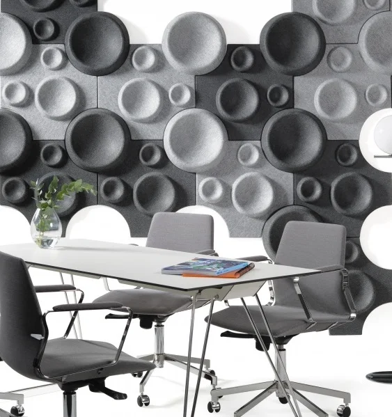 
Acoustic and decor material manufacturer acoustic absorber panel material 3d cubic acoustic panels 