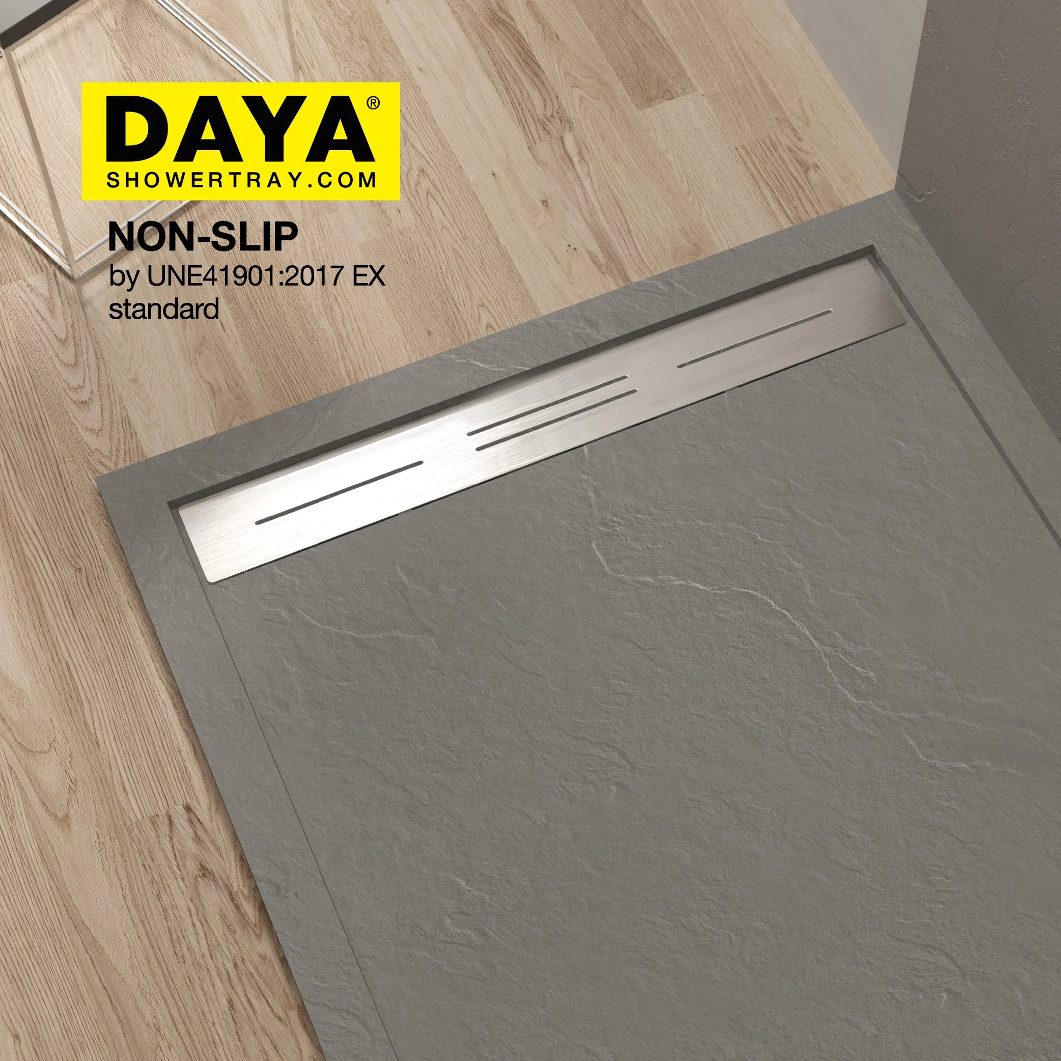 Solid Surface Waterproof Washroom Shower Base Walk in Shower Tray Tile Border Shower Pan