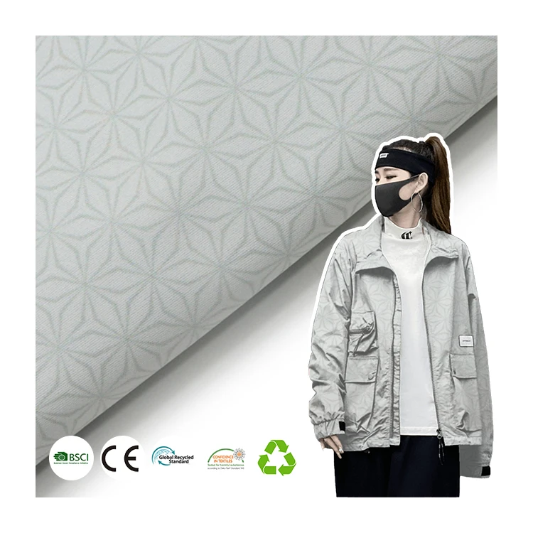 Fashion custom 185gsm 30D digital printed TPU double sided 100% polyester functional fabric