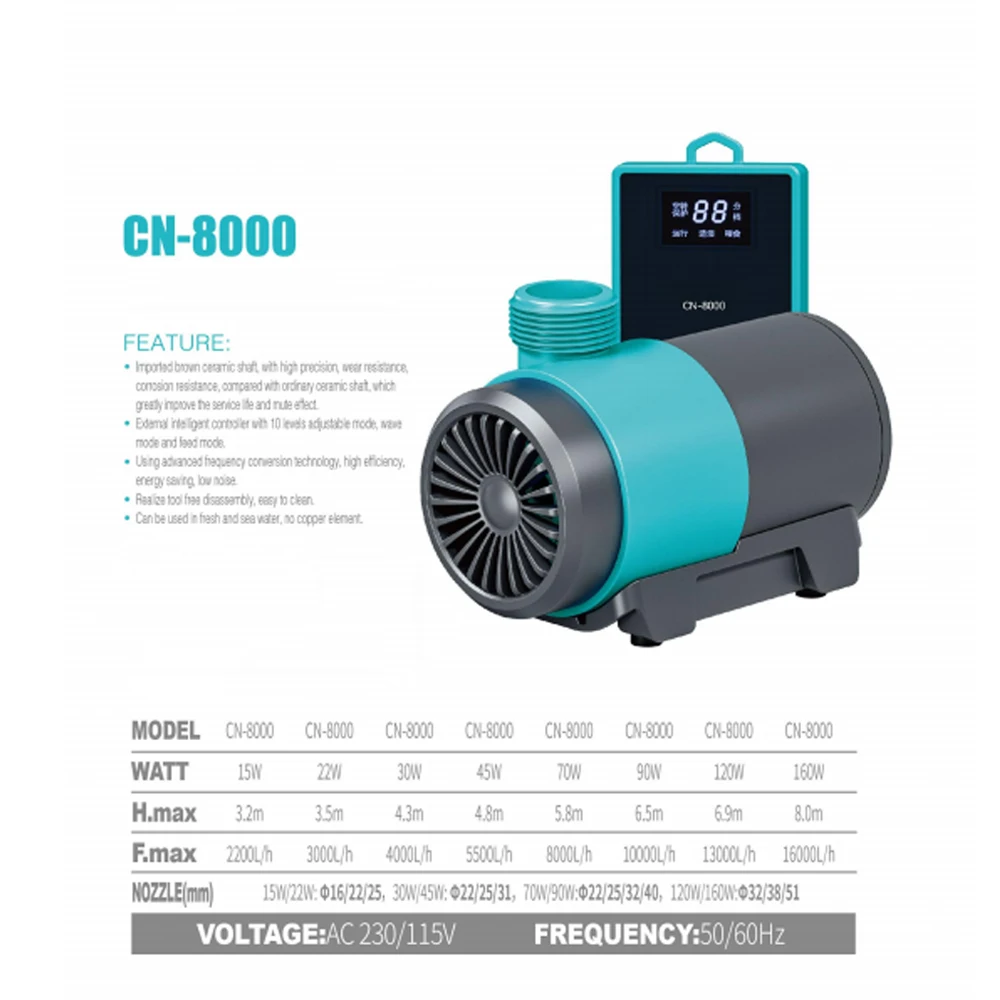Wholesale Price Controllable Aquarium Water Pump Amphibious Frequency Conversion Circulation Pump