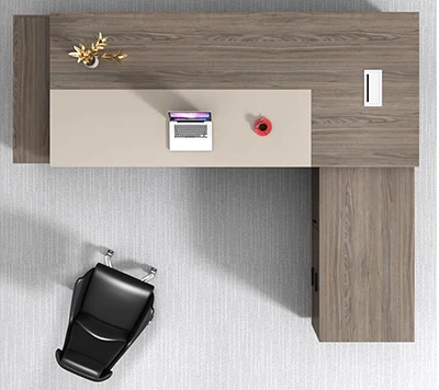 Laminate plywood executive modern office set L shape office desk and chair set