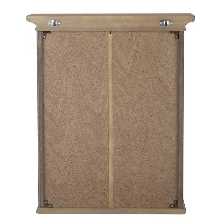 ESSENT Classical Design Style Glass Door Wooden Bathroom Cabinet Glass Door Wall Bathroom Cabinet With Mirror