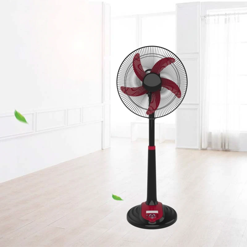 16 Inch Rechargeable Stand Fan with Lead Acid Battery With remote Charging Household Fan