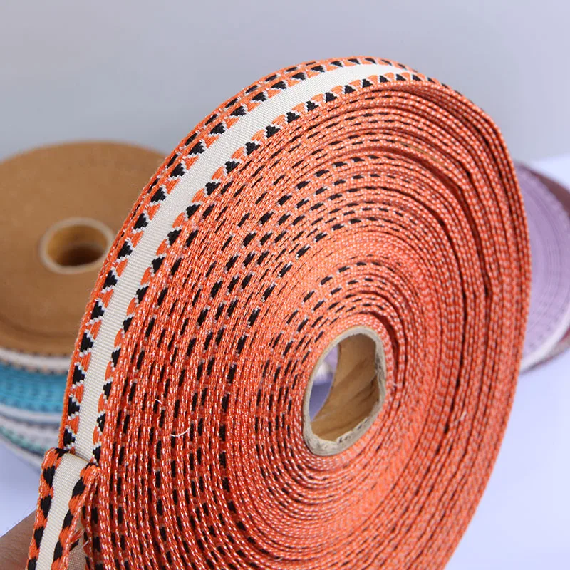 Новый дизайн низкий минимальный заказ оптовая продажа жаккардовая тесьма полиэфирная на для одежды