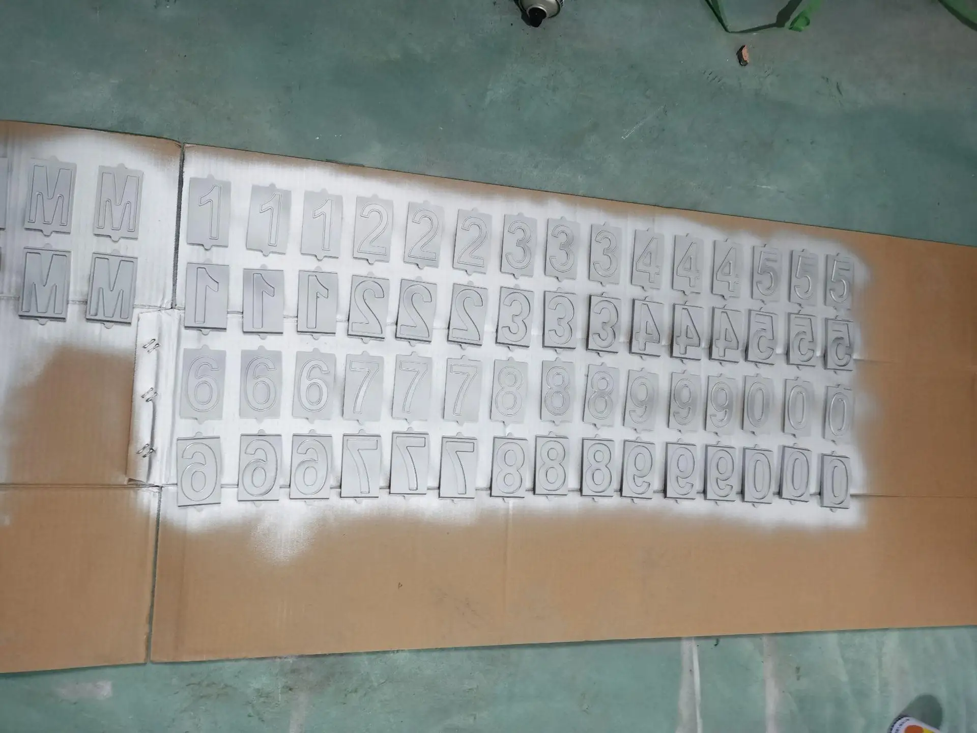 Single double layer Letter number mold for car motorcycle plate press