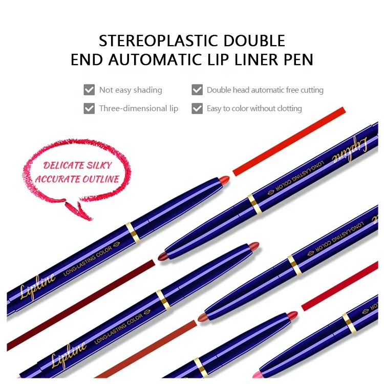 10 Colors Matte Waterproof Lip Liner Pencil Custom Logo Long Lasting Lipstick Pen Cosmetics Beauty Makeup