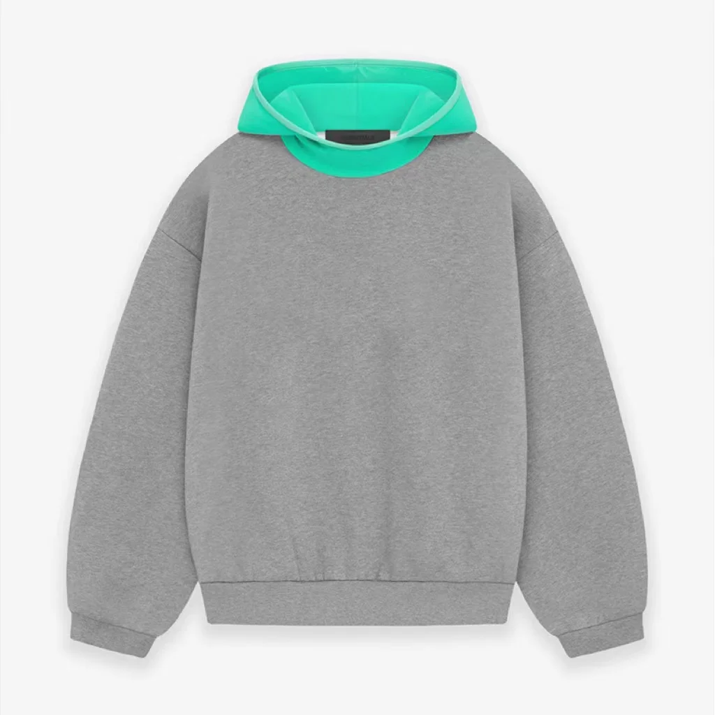 F0 God Новое поступление контрастных цветов нейлоновая фланелетная толстовка с капюшоном тяжелым весом SS Повседневная Толстовка Унисекс