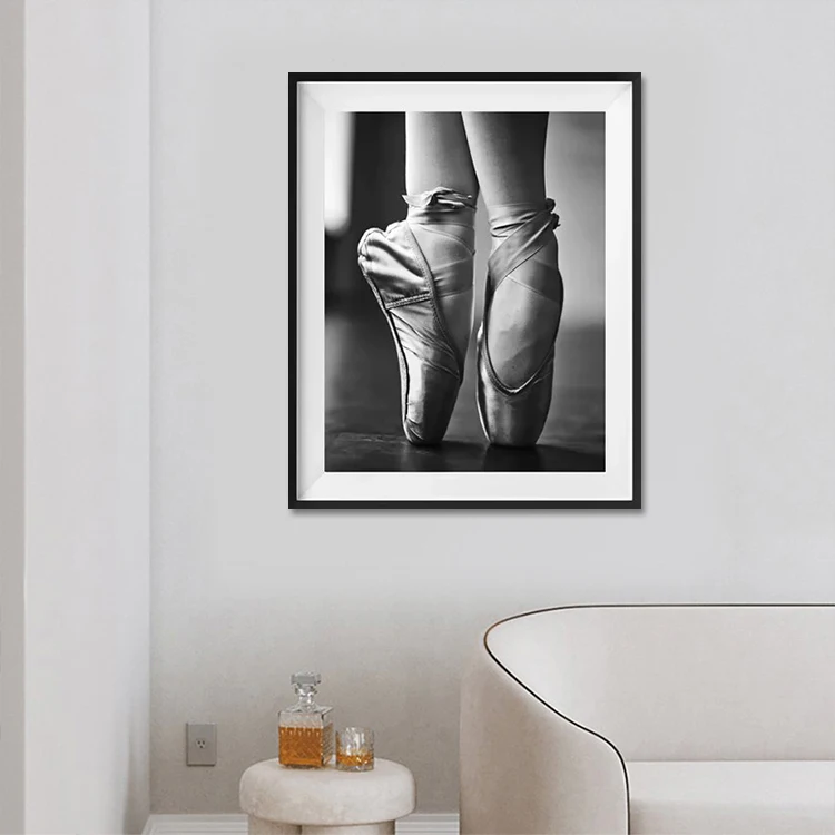 Wall Decorations For Home Giclee Canvas Print Posters Simple Black And White Dance Ballet Paintings Art