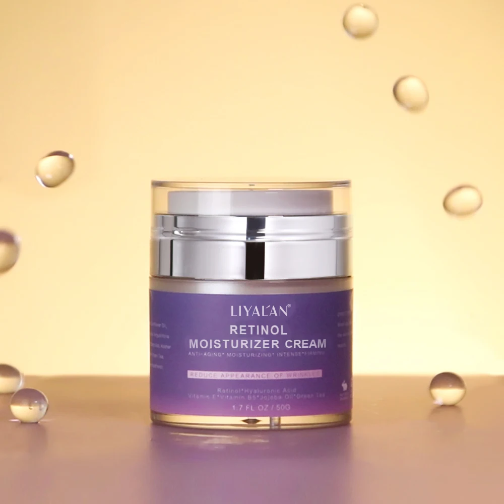 Wholesale OEM Vitamin A Face Cream Anti Aging Wrinkle Whitening Day Night Hyaluronic Acid Collagen Retinol Cream