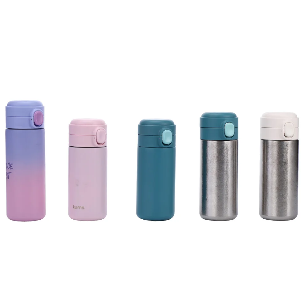 12oz Thermo flask Insulated Stainless Steel KIDS Water Bottle Flip Lid Outdoor Sports Insulation Bottle