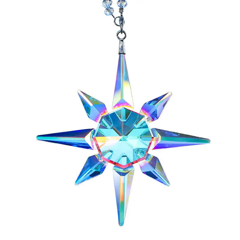 Wholesale Car accessories Glitz Crystal pendant Snowflake Car accessories Car trailer decoration Interior decoration pendant