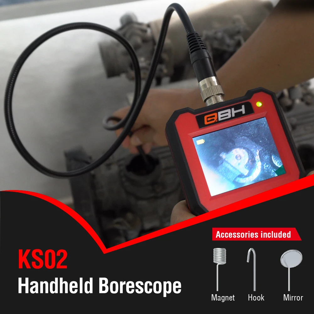 5.5mm Semi-flexible tube handheld videoscope inspection camera 3.5/5.7 inch auto diagnostic videoscope snake camera