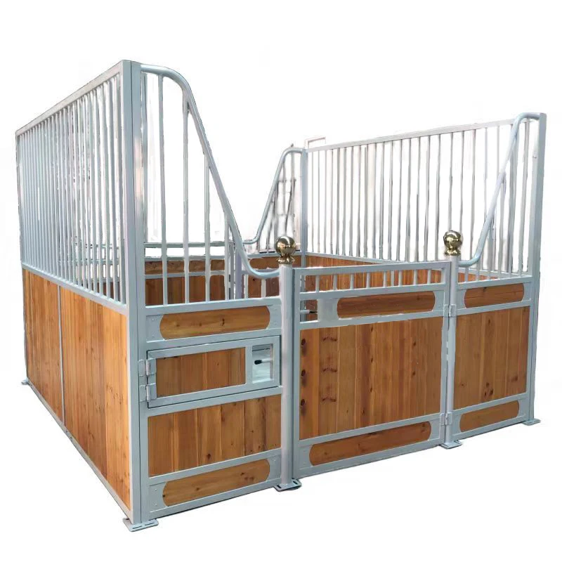 HDG Surface Equine Products horse box door equine stalls Horse Box Horse Stable with Hinged Door